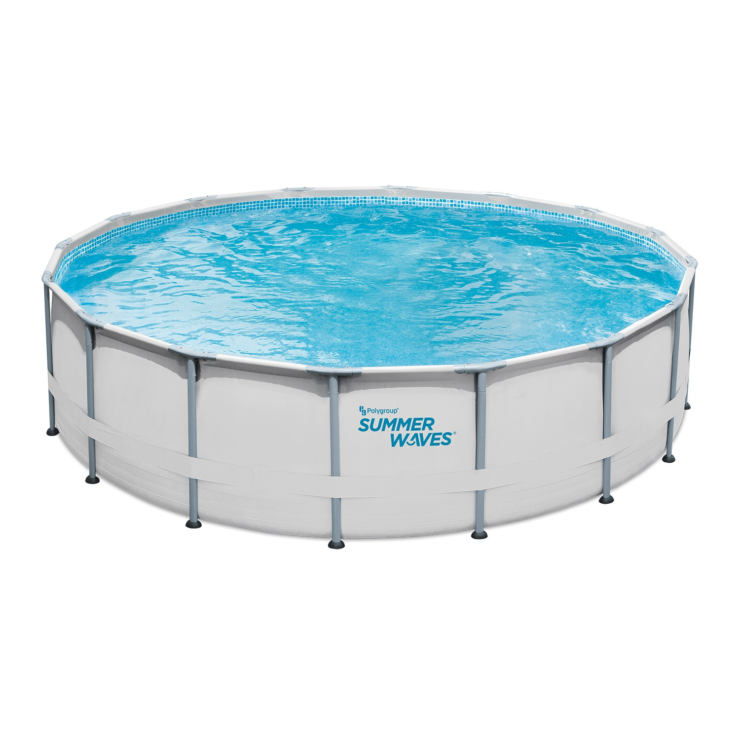 Summer Waves Elite Frame Zwembad - ø 488 x 122 cm - met Filterpomp - Wit