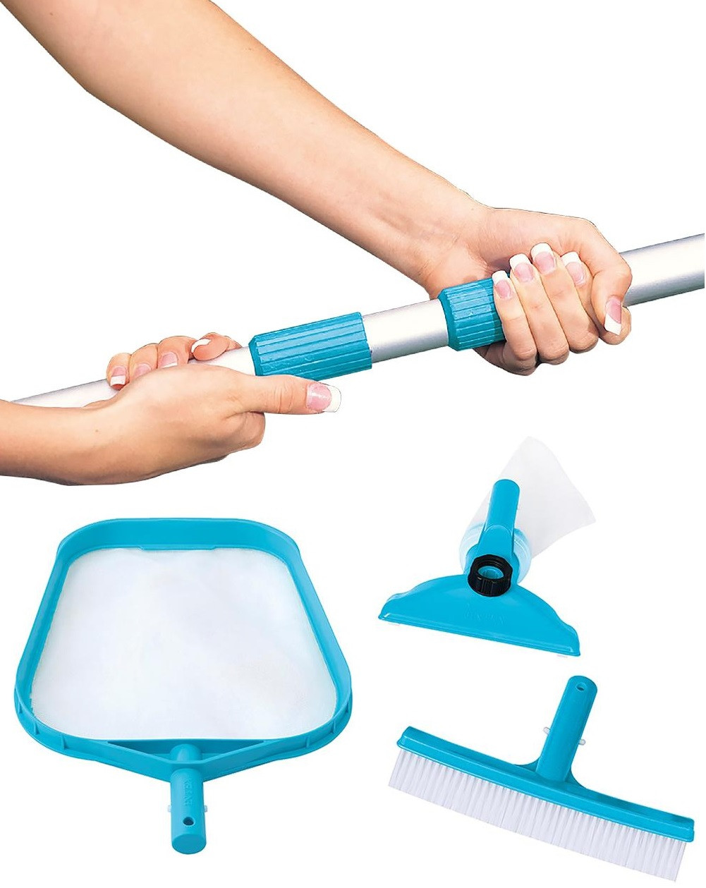 Intex Schoonmaakset - Basic - met telescoopsteel - 4 delig
