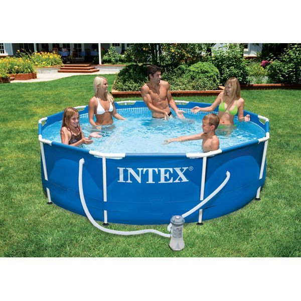 Intex Frame Zwembad - ø 366 x 76 cm - met Filterpomp