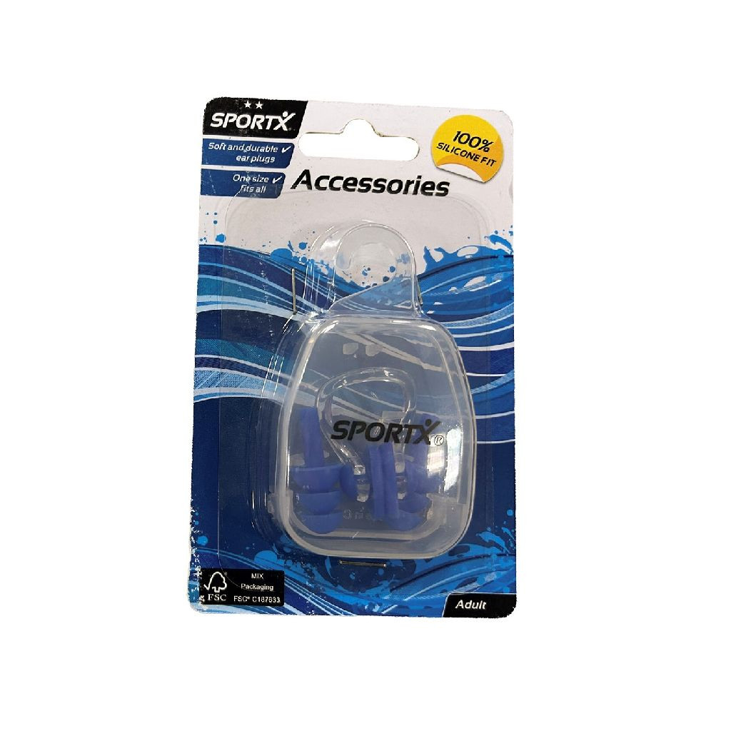 SportX Adult Neusclip met Oordoppen