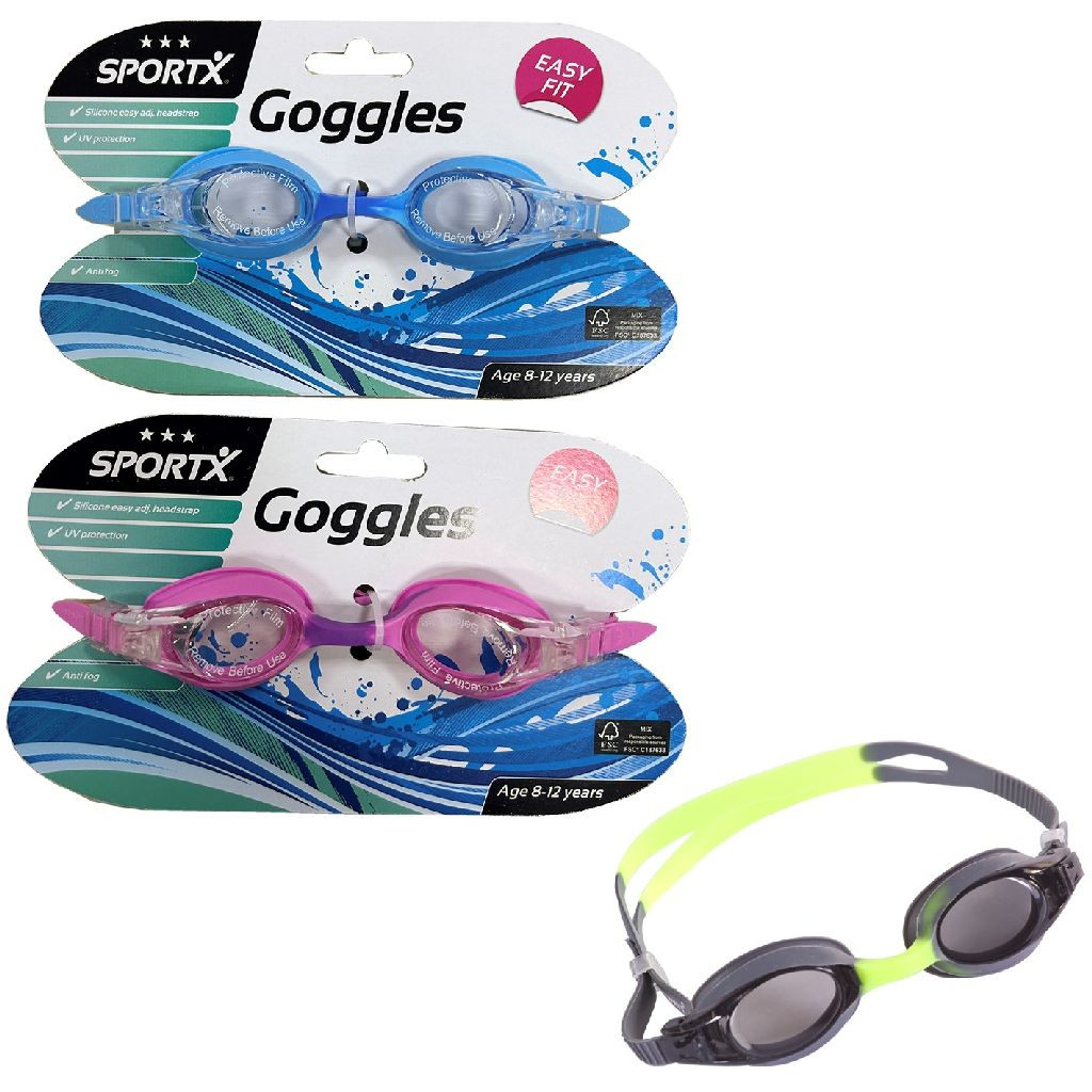 SportX Junior Chloorbril - Vanaf 8 Jaar - Prijs per Stuk