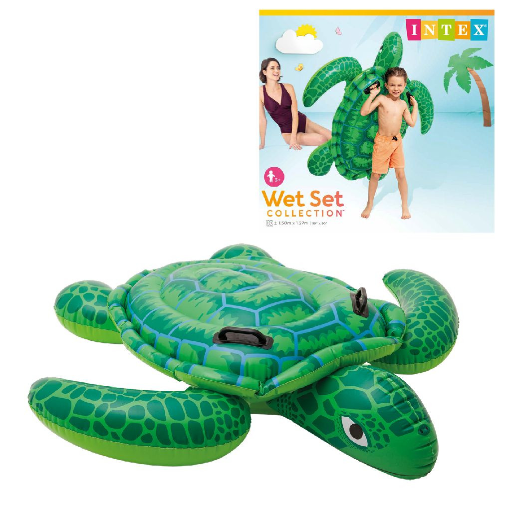 Intex Opblaasfiguur Schildpad - Ride-On -  150 x 127 cm