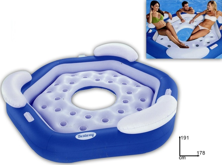 Bestway Opblaasbaar Ziteiland - 191 x176 cm