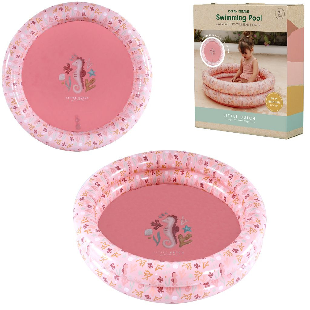 Little Dutch Ocean Dreams Zwembad - Roze - 80 cm - Kinderzwembadje