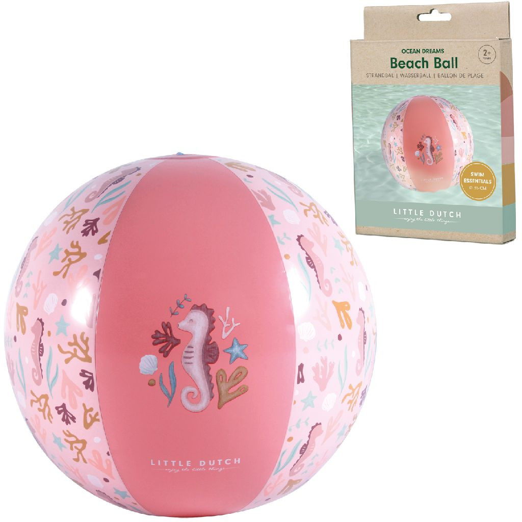 Little Dutch Ocean Dreams Strandbal Roze 35cm