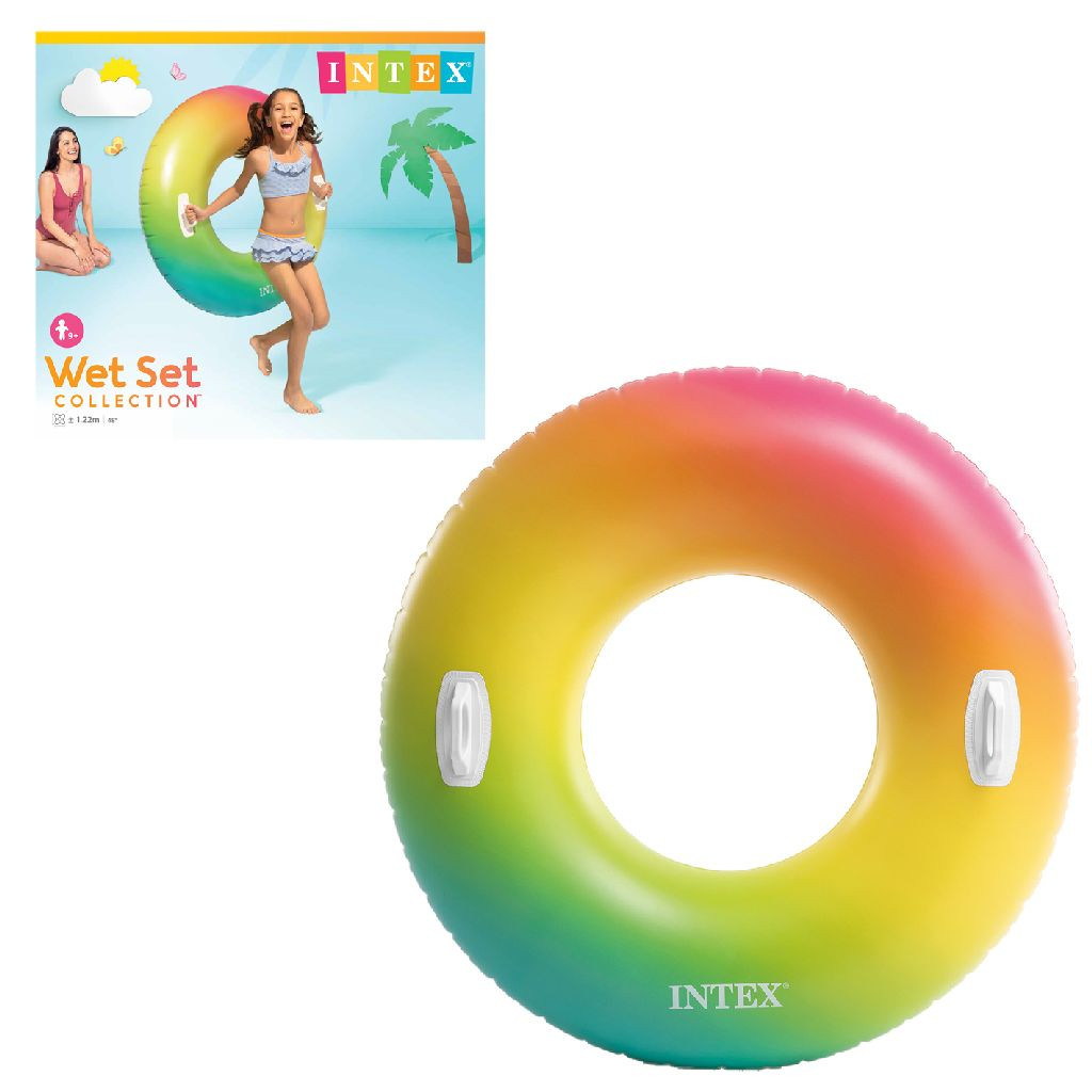 Intex Rainbow Tube - Zwemring - 122 cm 