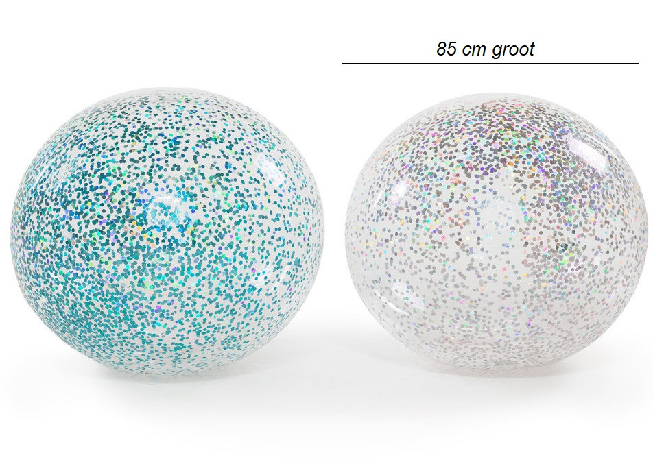Opblaasbal Glitter - 85 cm - Prijs per Stuk