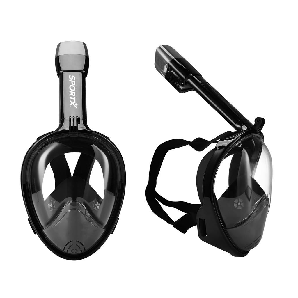 Sportx Duikmasker Full Face - Zwart - L/XL