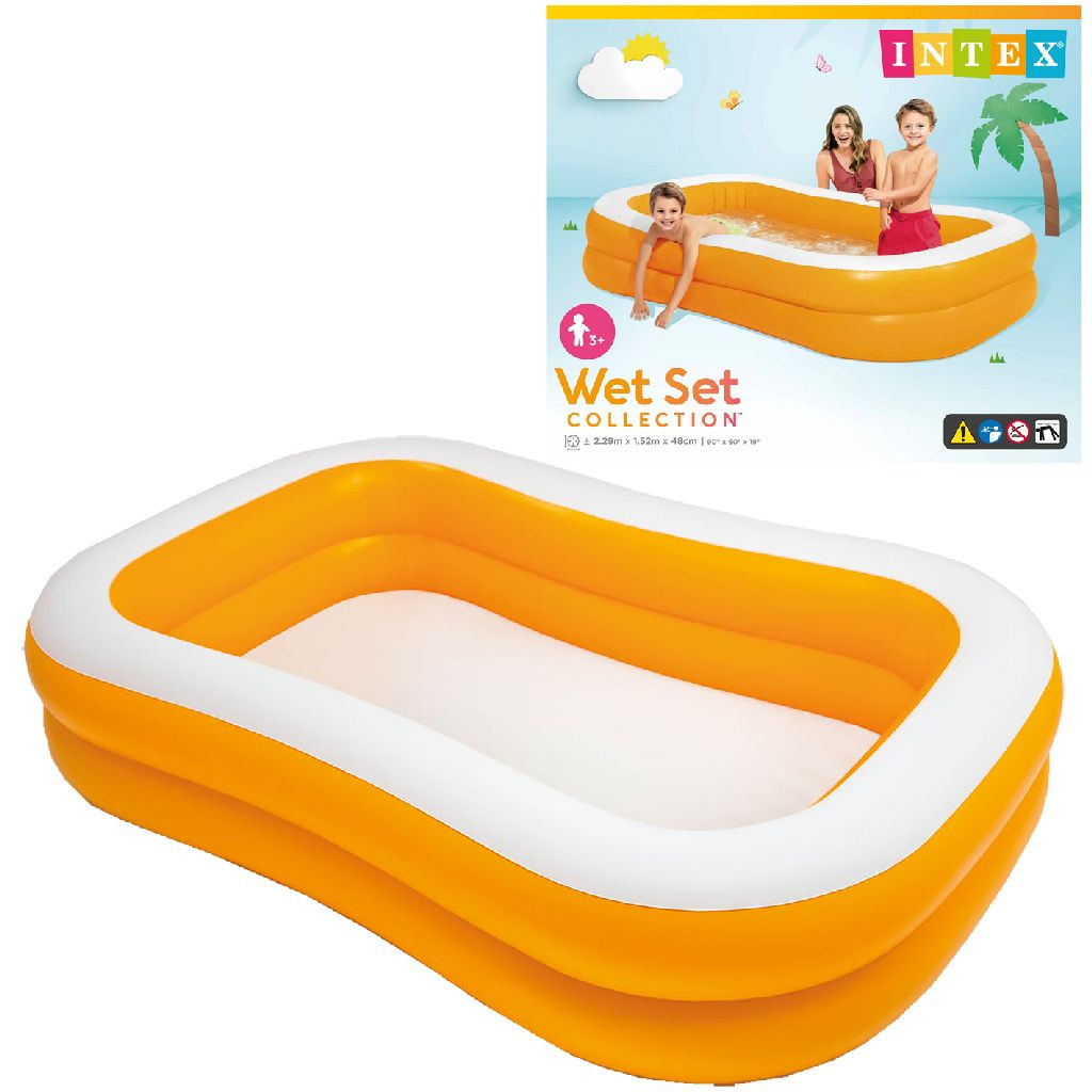 Intex Zwembad Mandarin Pool - 229 x 147 x 46 cm - Oranje