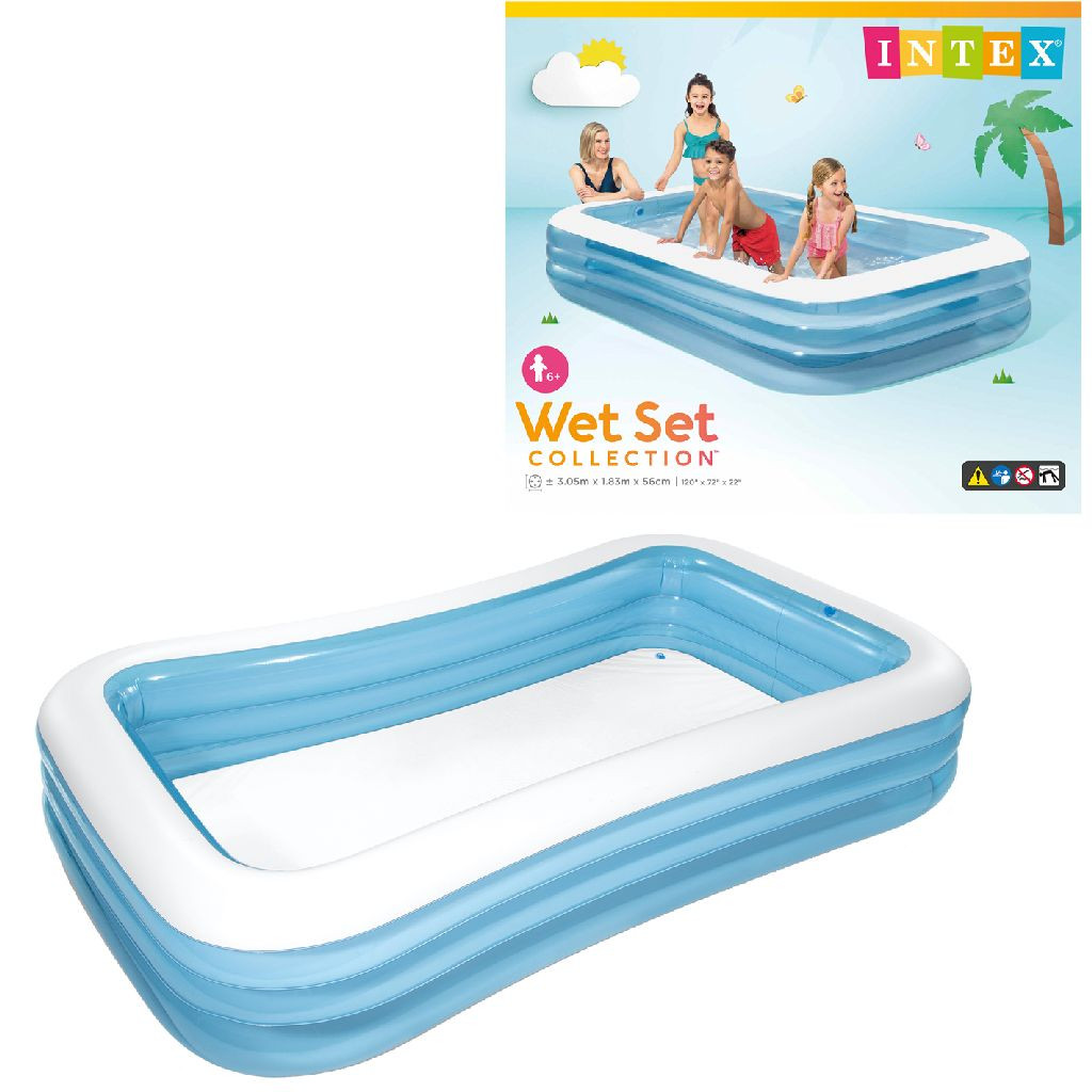 Intex Zwembad Family Pool 305 x 183 x 56 cm - Blauw